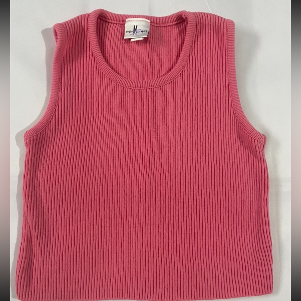 Morgan Sport Ribbed Y2K Tank Top - Picture 2 of 12